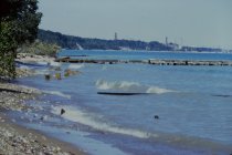 View north along the beach